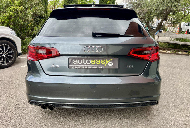 Audi A3 Sportback 2.0 TDI 150 ch S line S tronic 6 / CAMERA / TOIT OUVRANT / REGULATEUR ADAPTATIF  