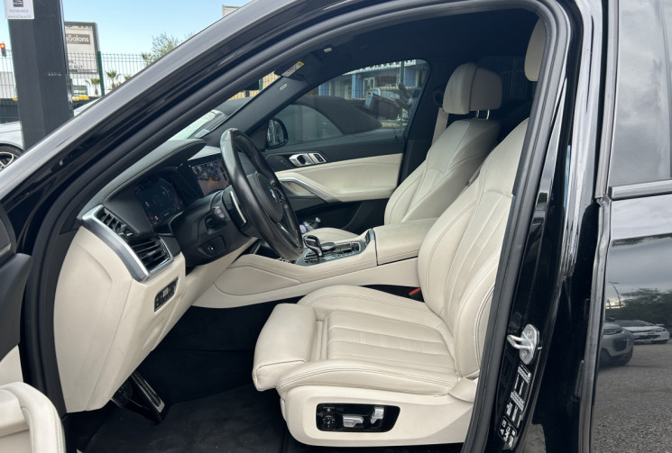 BMW X6 (G06) XDRIVE30D 265 Ch M SPORT BVA8 * ENTRETIEN BMW * CUIR BLANC * SIEGES + VOLANT CHAUFFANTS