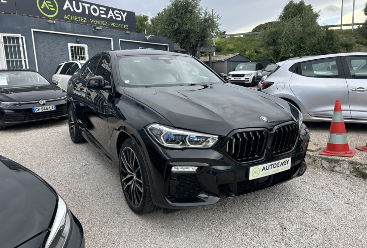 BMW X6 (G06) XDRIVE30D 265 Ch M SPORT BVA8 * ENTRETIEN BMW * CUIR BLANC * SIEGES + VOLANT CHAUFFANTS