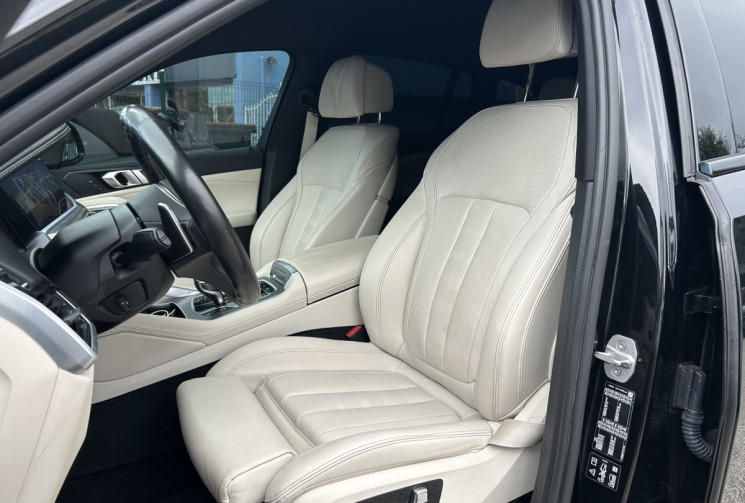 BMW X6 (G06) XDRIVE30D 265 Ch M SPORT BVA8 * ENTRETIEN BMW * CUIR BLANC * SIEGES + VOLANT CHAUFFANTS