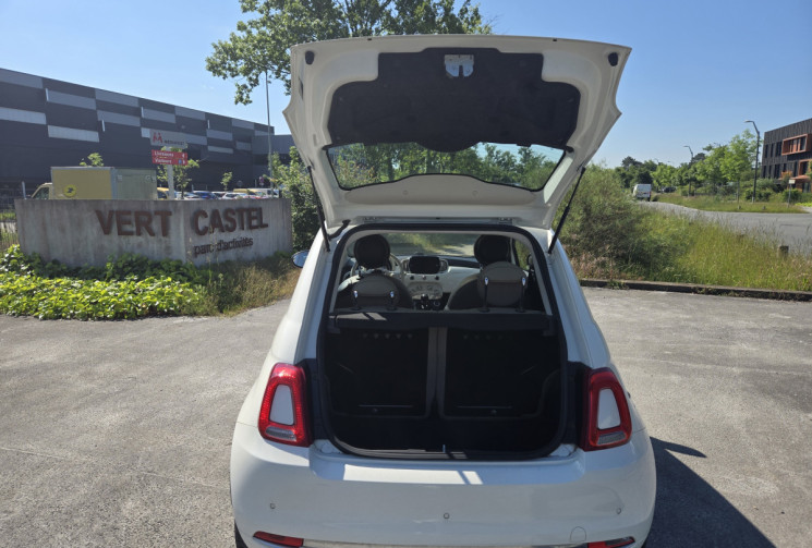 FIAT 500 1.2 69cv Pack Lounge * FULL CUIR * CARPLAY * RADAR  * TBE CARROSSERIE *             