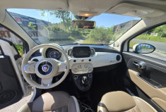 FIAT 500 1.2 69cv Pack Lounge * FULL CUIR * CARPLAY * RADAR  * TBE CARROSSERIE *             