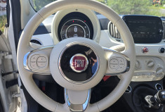 FIAT 500 1.2 69cv Pack Lounge * FULL CUIR * CARPLAY * RADAR  * TBE CARROSSERIE *             