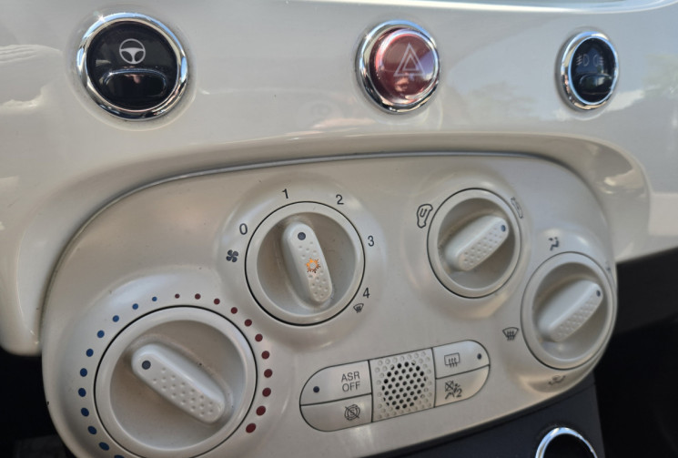 FIAT 500 1.2 69cv Pack Lounge * FULL CUIR * CARPLAY * RADAR  * TBE CARROSSERIE *             