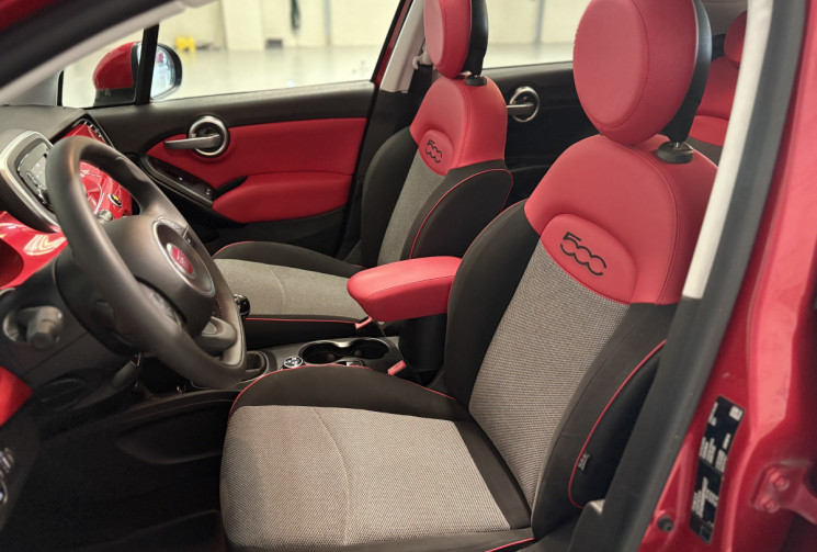 FIAT 500X  1.4 140 CV POP STAR-TBE-GARANTIE 6 MOIS-TOIT OUVRANT ELECTRIQUE - ROUGE AMORE