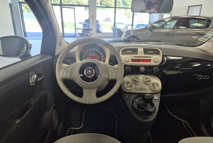 FIAT 500 1.2i 69 CV Lounge toit pano/bio-éthanol E85