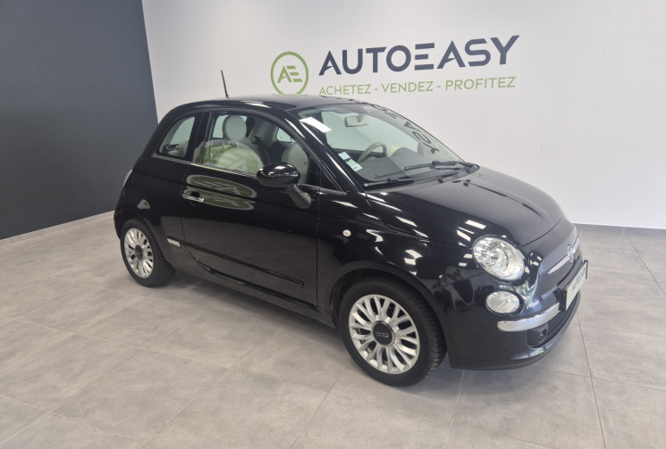 FIAT 500 1.2i 69 CV Lounge toit pano/bio-éthanol E85