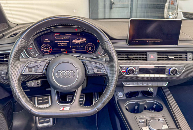 Audi A5 Cabriolet AUDI A5 Cabriolet 2.0 TFSi Quattro S-Tro7 252 S-line Aff Tete haute Carbone B&O