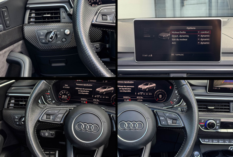 Audi A5 Cabriolet AUDI A5 Cabriolet 2.0 TFSi Quattro S-Tro7 252 S-line Aff Tete haute Carbone B&O