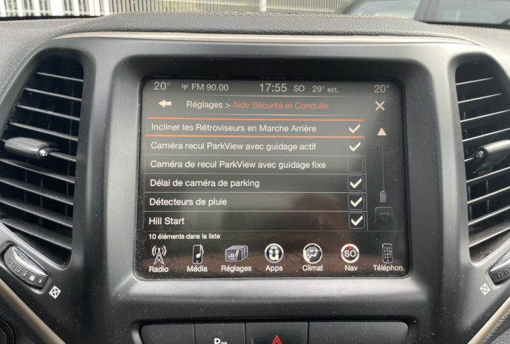Jeep Cherokee  IV 2.2 MULTIJET 200 ACTIVE DRIVE LIMITED * Toit Ouvrant en stock