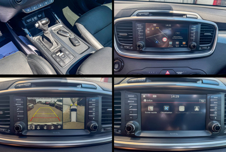 Kia SORENTO 7 places 2.2 CRDI 200 cv ISG ULTIMATE 4X4 4WD BVA Toit ouvrant Caméra CarPlay Cuir