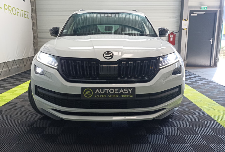 Skoda Kodiaq 2.0 TDI 150 ch – Finition Sportline – Boîte DSG7 – 7 places – Coffre de toit inclus