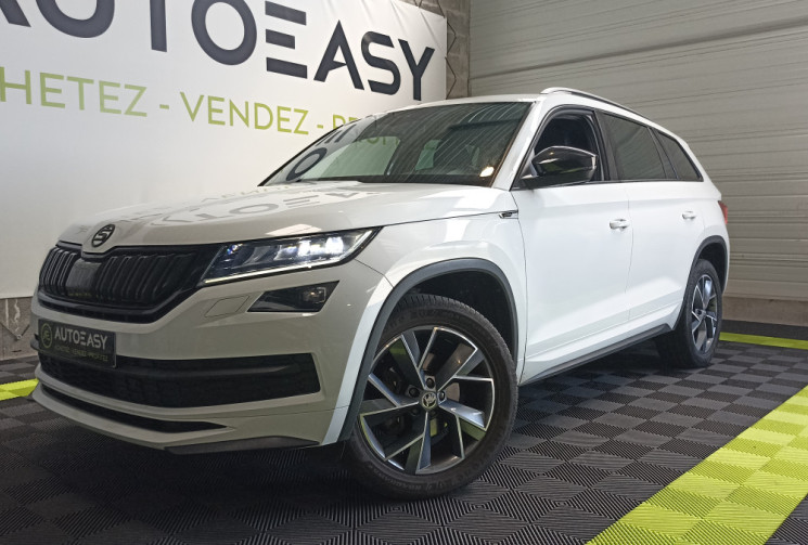 Skoda Kodiaq 2.0 TDI 150 ch – Finition Sportline – Boîte DSG7 – 7 places – Coffre de toit inclus