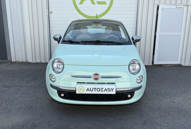 FIAT 500 Lounge 1.2 MPi 69 cv * Toit Panoramique * Radar de recul * VERT MENTHE * 1ère Main