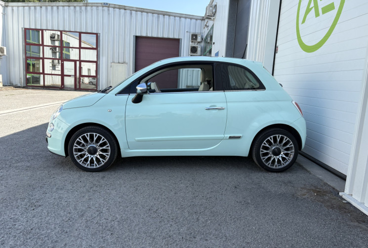 FIAT 500 Lounge 1.2 MPi 69 cv * Toit Panoramique * Radar de recul * VERT MENTHE * 1ère Main