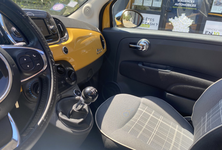 FIAT 500  1.2 69 LOUNGE / City Park / Toit Ouvrant