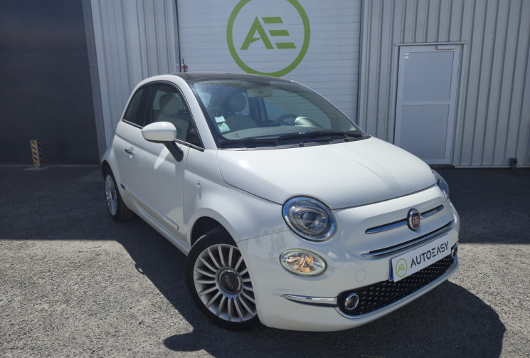 FIAT 500 1.2 8v 69ch Lounge * carplay * distribution neuve * toit panoramique * première main *     