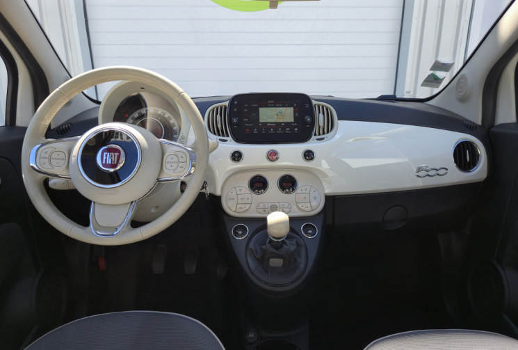 FIAT 500 1.2 8v 69ch Lounge * carplay * distribution neuve * toit panoramique * première main *     