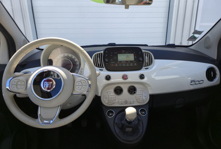 FIAT 500 1.2 8v 69ch Lounge * carplay * distribution neuve * toit panoramique * première main *     