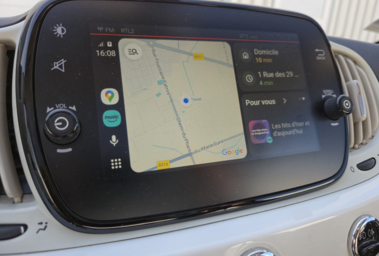 FIAT 500 1.2 8v 69ch Lounge * carplay * distribution neuve * toit panoramique * première main *     