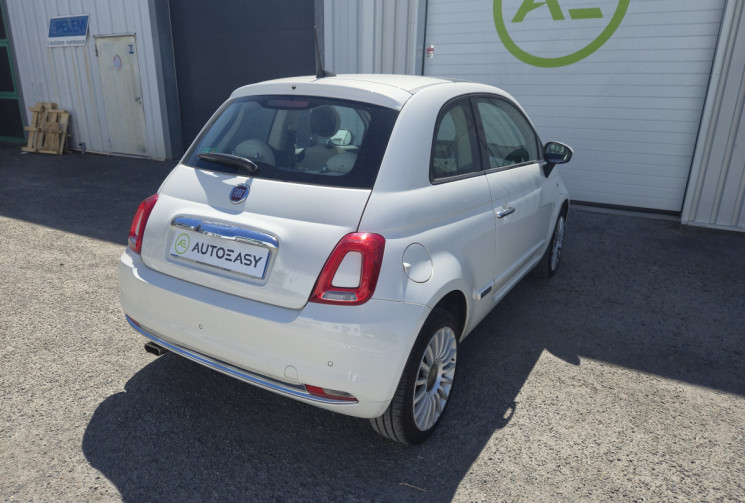 FIAT 500 1.2 8v 69ch Lounge * carplay * distribution neuve * toit panoramique * première main *     
