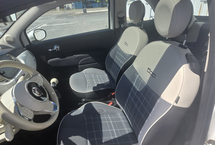 FIAT 500 1.2 8v 69ch Lounge * carplay * distribution neuve * toit panoramique * première main *     
