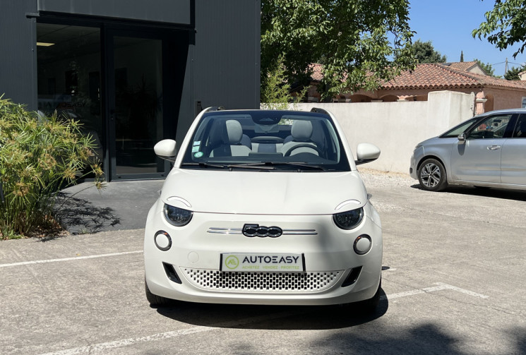 FIAT 500C e 118 Icône 42 kWh / GPS / Carplay / Radars AR / 2 Cables / Suivi Fiat