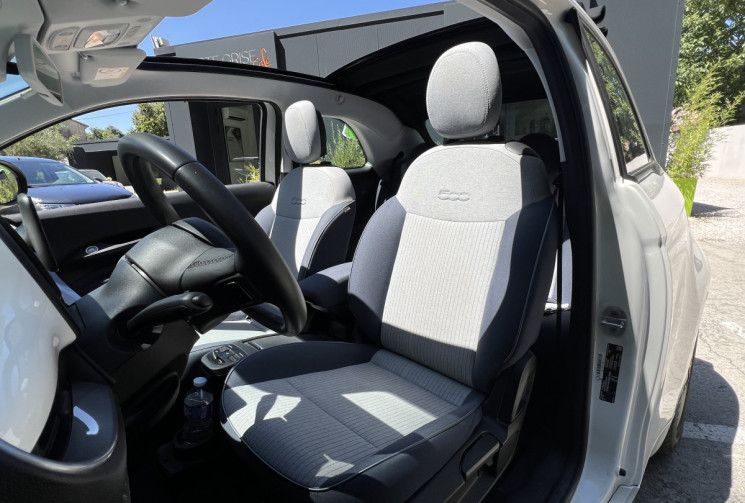 FIAT 500C e 118 Icône 42 kWh / GPS / Carplay / Radars AR / 2 Cables / Suivi Fiat
