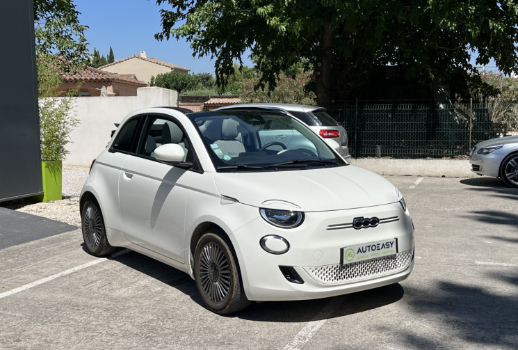 FIAT 500C e 118 Icône 42 kWh / GPS / Carplay / Radars AR / 2 Cables / Suivi Fiat