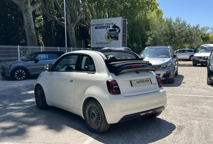 FIAT 500C e 118 Icône 42 kWh / GPS / Carplay / Radars AR / 2 Cables / Suivi Fiat