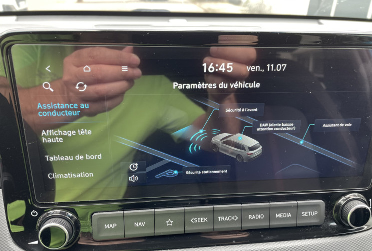 Hyundai Kona 1.0 T-GDi 120 ch Hybrid 48V N Line Creative*Garantie const*Affichage tête Haute*