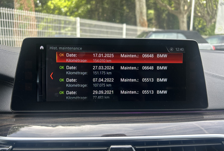 BMW Série 5 (G30) 530d xDrive 3.0 d Steptronic8 265 Luxury Toit ouvrant / Carplay / Entretien BMW