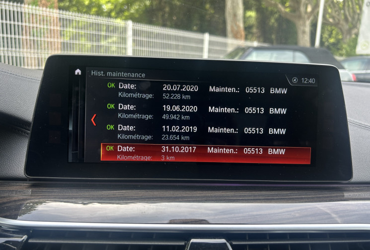 BMW Série 5 (G30) 530d xDrive 3.0 d Steptronic8 265 Luxury Toit ouvrant / Carplay / Entretien BMW