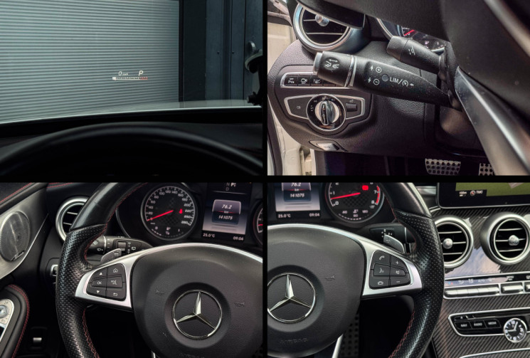 Mercedes CLASSE C BREAK 43 AMG 450 3.0 V6 4M 7G-TRO 367cv BVA Carbone 360° Attelage Head Display Bur