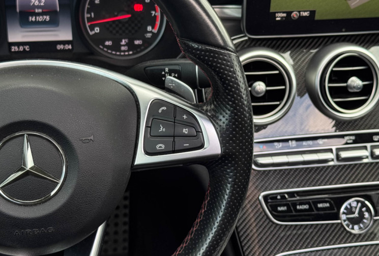 Mercedes CLASSE C BREAK 43 AMG 450 3.0 V6 4M 7G-TRO 367cv BVA Carbone 360° Attelage Head Display Bur