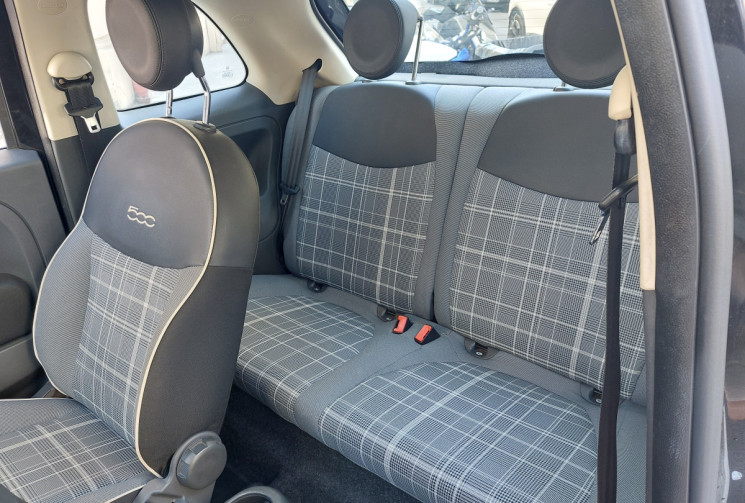 FIAT 500 1.2 MPI 69 CH LOUNGE  TOIT PANO 63000 KMS