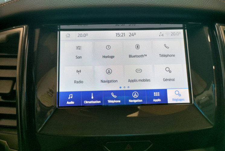 Ford Ranger 2.0 TDCI 213CH DOUBLE CABINE WILDTRAK BVA10 couvre benne électrique 