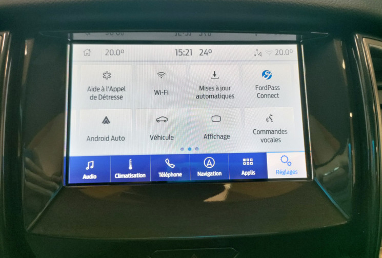 Ford Ranger 2.0 TDCI 213CH DOUBLE CABINE WILDTRAK BVA10 couvre benne électrique 