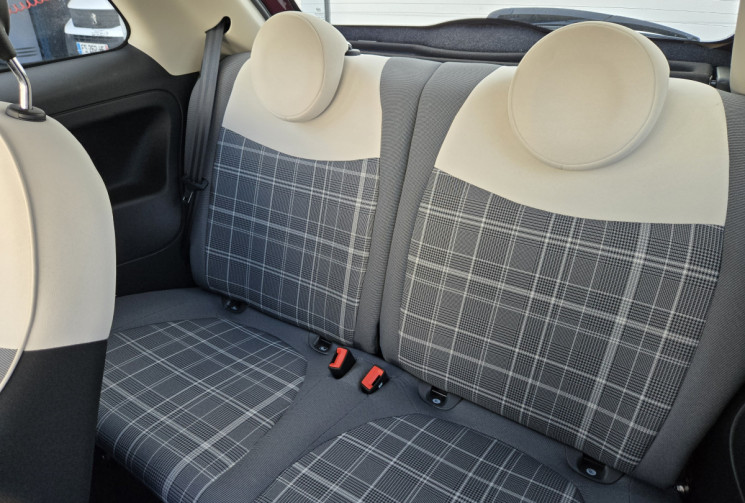 FIAT 500 1.2 8v 69ch Eco Pack Lounge * faible kilométrage* distribution neuve* carplay *            