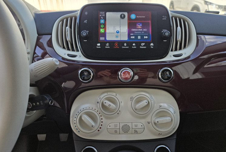 FIAT 500 1.2 8v 69ch Eco Pack Lounge * faible kilométrage* distribution neuve* carplay *            