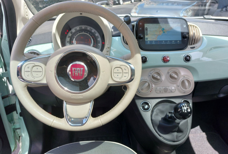 FIAT 500 1.2 MPI 69 CH LOUNGE toit pano 30500 kms