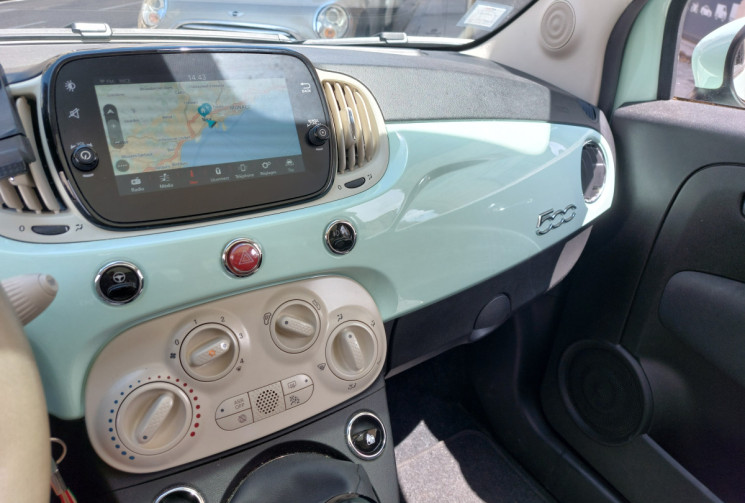 FIAT 500 1.2 MPI 69 CH LOUNGE toit pano 30500 kms