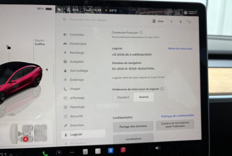 Tesla Model 3 Grande Autonomie RWD MY23 Propulsion Long Range