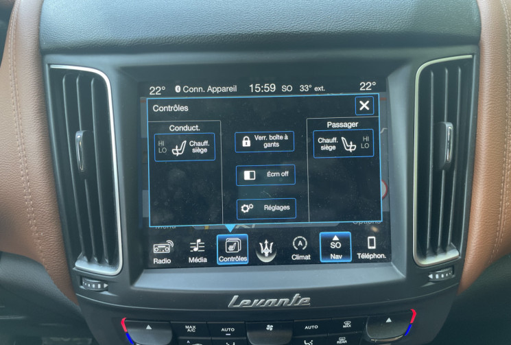 Maserati Levante 3.0 V6 275 GranSport * 2e main / Français / Toit Ouvrant / Caméra 