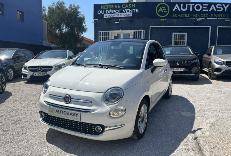 FIAT 500 II (2) 1.2 8V 69 Ch LOUNGE * TOIT PANORAMIQUE * RADAR ARR