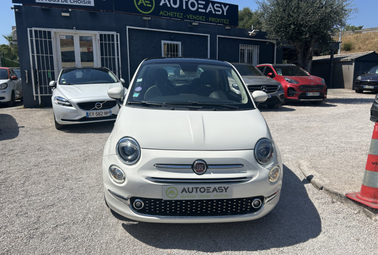 FIAT 500 II (2) 1.2 8V 69 Ch LOUNGE * TOIT PANORAMIQUE * RADAR ARR