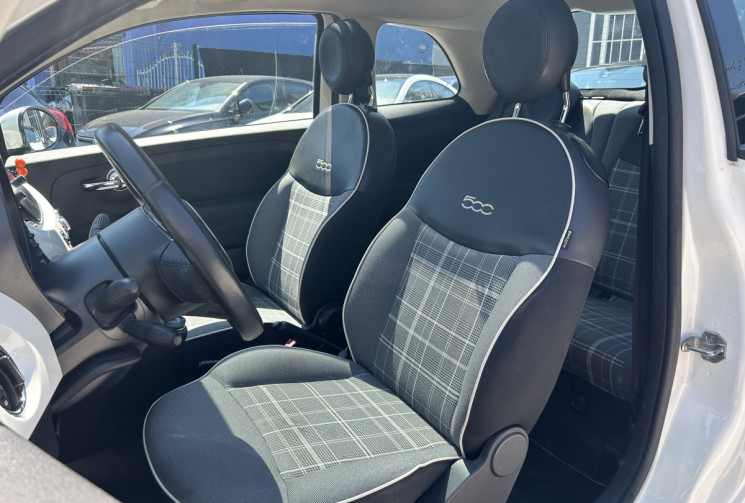 FIAT 500 II (2) 1.2 8V 69 Ch LOUNGE * TOIT PANORAMIQUE * RADAR ARR