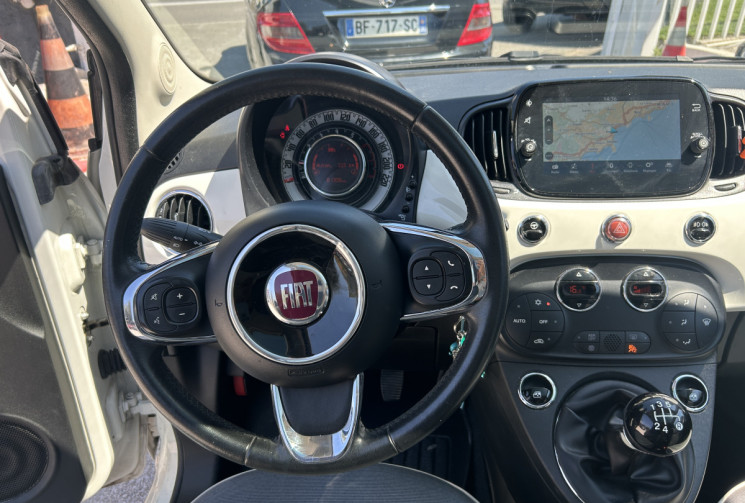 FIAT 500 II (2) 1.2 8V 69 Ch LOUNGE * TOIT PANORAMIQUE * RADAR ARR