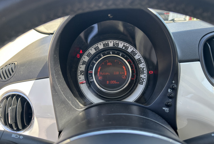 FIAT 500 II (2) 1.2 8V 69 Ch LOUNGE * TOIT PANORAMIQUE * RADAR ARR