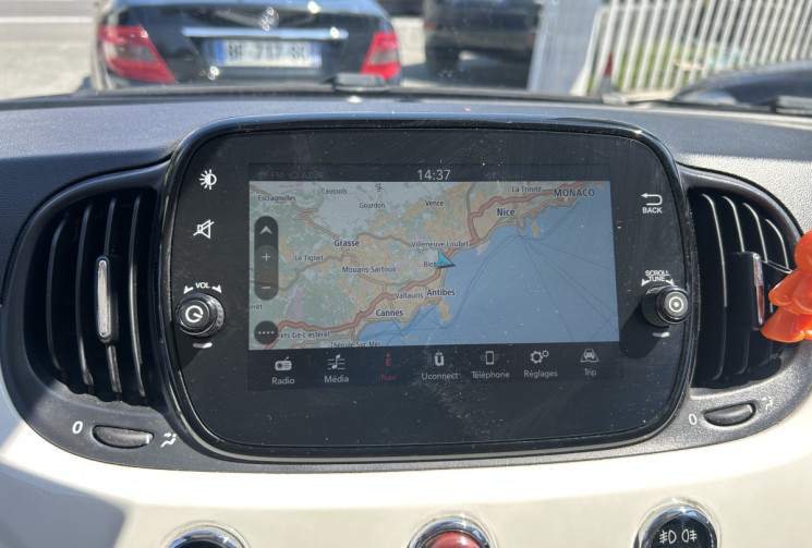 FIAT 500 II (2) 1.2 8V 69 Ch LOUNGE * TOIT PANORAMIQUE * RADAR ARR